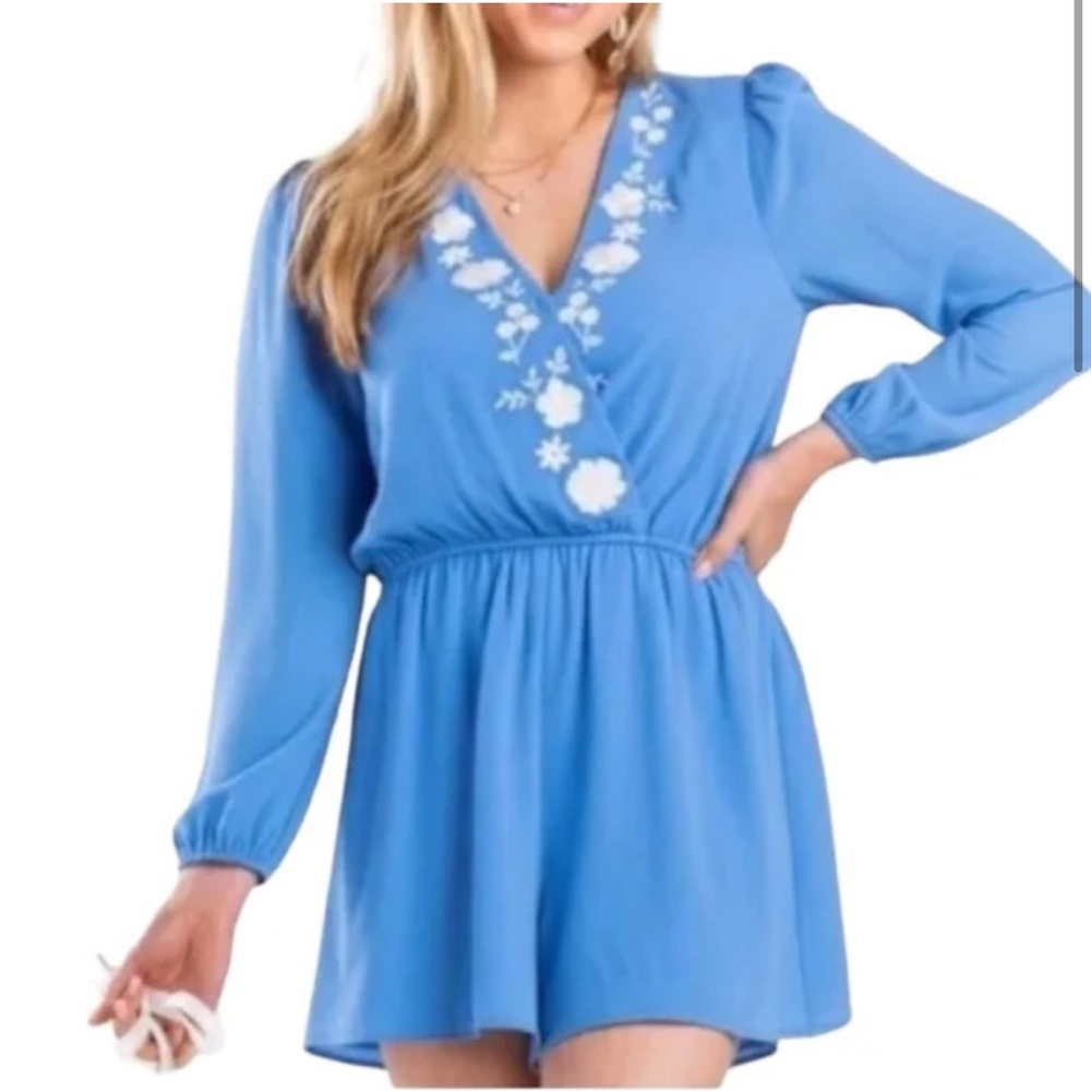 Women’s Bright Blue Romper Size Medium